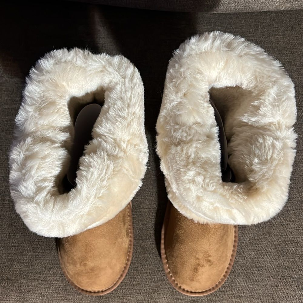 New I.N.C. International Concepts Little Girls Witty Faux Fur Boots Size 3 - Picture 11 of 14